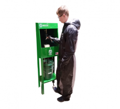 BEC E40ML Waterborne Spray Gun Cleaner w/Mounting Stand & Legs