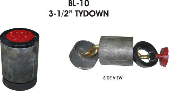 BL 10 4-PK Body Loc 3 1/2" Anchor Pot w/Chain 4 Pack
