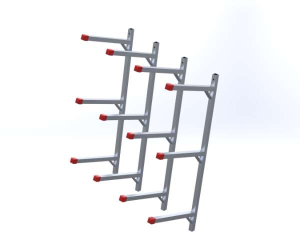 FSA BR6 Aluminum Bumper Rack: 16" Arms, Set of 4