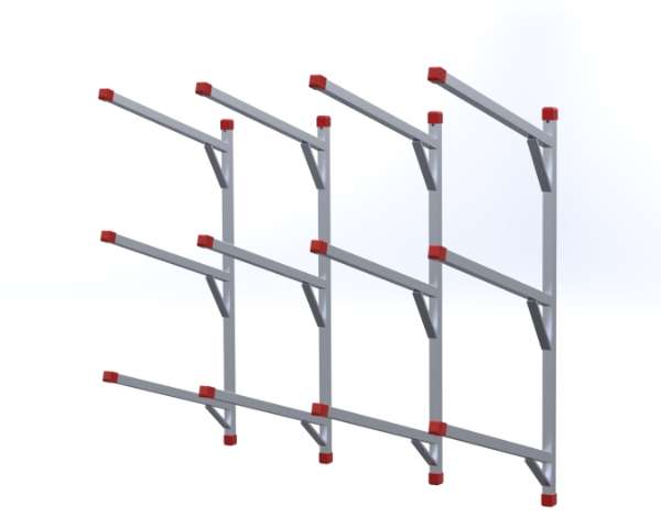FSA BR624 Aluminum Bumper Rack: 24" Arms, Set of 4