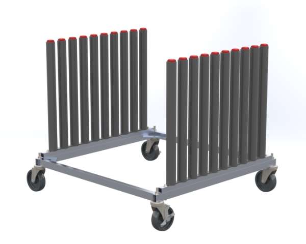FSA WR10D Aluminum Windshield Rack on Dolly