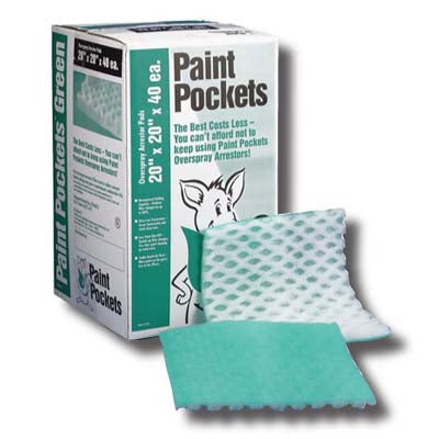 PAI PPG-024-024-025 Paint Pockets GREEN 24" x 24" Pads, 25/case
