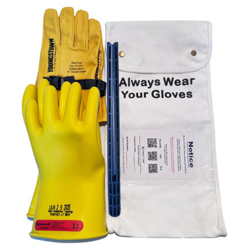 GTS RIG-170011-K Rubber Electrical Insulating Gloves Kit